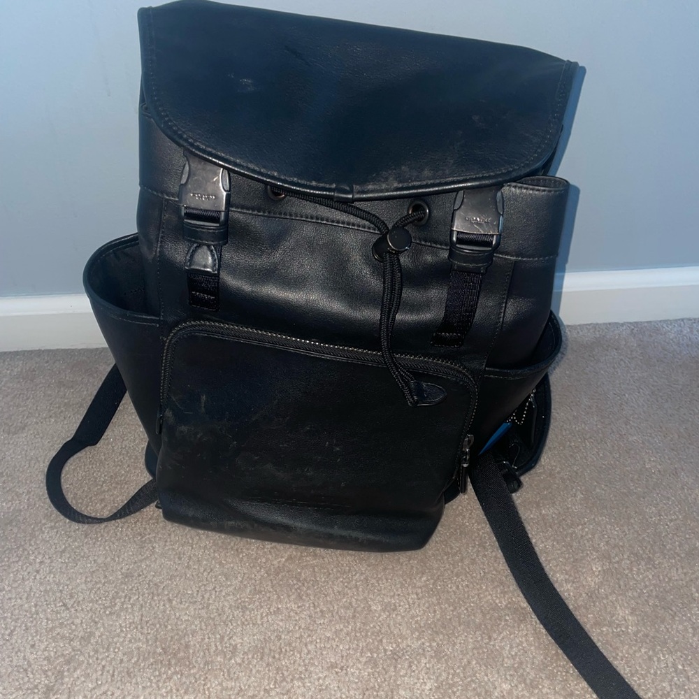 Coach Leather Men's Backpack